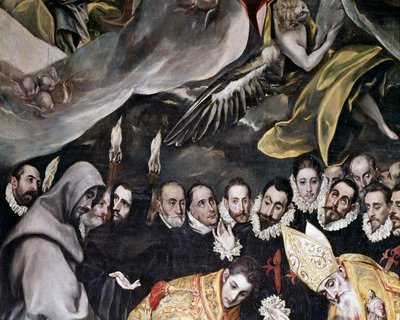 La sepoltura del Conte Orgaz, da una leggenda del 1323, (dettaglio), 1586-88 da El Greco